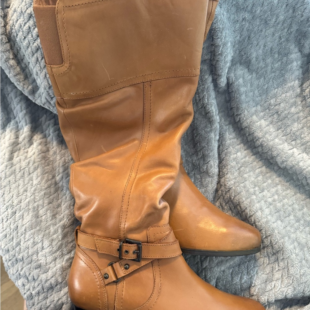 Array Tan Over The Knee Boots - image 1